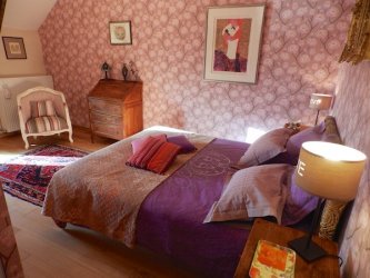 Chambre aux magnolias - Logis de l'Étang de l'Aune